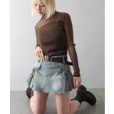 リボンデニムミニスカート | SpRay | 詳細画像17