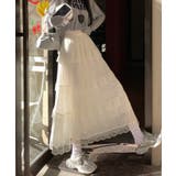 チュ-ルレ-ス付ティア-ドロングスカート | SpRay | 詳細画像4