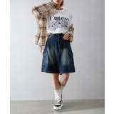 デニムカーゴハーフパンツ | SpRay | 詳細画像2