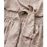 花柄シャーリングリボンショートスリーブワンピース | SpRay | 詳細画像34