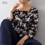 花柄リボンブラウス | SpRay | 詳細画像1 