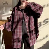 チェックビッグシャツ | SpRay | 詳細画像1 