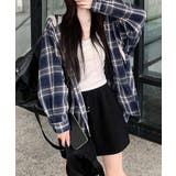 ビエラチェック切り替えフードシャツ | SpRay | 詳細画像11 