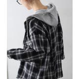 ビエラチェック切り替えフードシャツ | SpRay | 詳細画像23 