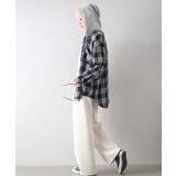 ビエラチェック切り替えフードシャツ | SpRay | 詳細画像26 