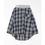 ビエラチェック切り替えフードシャツ | SpRay | 詳細画像34 