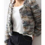 フェザーボーダーカーディガン | SpRay | 詳細画像30 