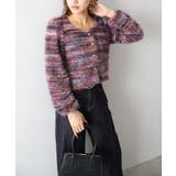 フェザーボーダーカーディガン | SpRay | 詳細画像37 