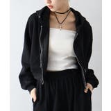 ブラック | ショートジップパーカー | SpRay