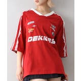 レッド | 袖レースゲームロンT | SpRay