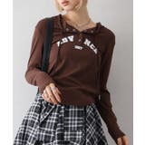 ブラウン | ロゴプリントパーカーT | SpRay