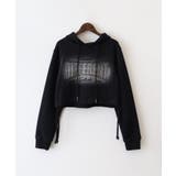 ロゴ貼付けクロップドパーカー | SpRay | 詳細画像13 