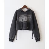 ロゴ貼付けクロップドパーカー | SpRay | 詳細画像14 