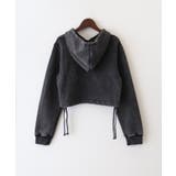 ロゴ貼付けクロップドパーカー | SpRay | 詳細画像15 