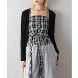 チェックリボン×カーディガンアンサンブル | SpRay | 詳細画像2 