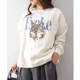 アイボリー | 裏起毛WOLFスウェット | SpRay