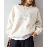 アイボリー | 裏起毛スタッズロゴスウェット | SpRay