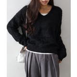 シャギーVネックニット | SpRay | 詳細画像18 