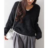 シャギーVネックニット | SpRay | 詳細画像22 