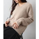 シャギーVネックニット | SpRay | 詳細画像3 