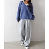 起毛アゼ編Vネックカーディガン | SpRay | 詳細画像9