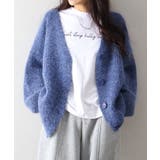 起毛アゼ編Vネックカーディガン | SpRay | 詳細画像10