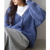 起毛アゼ編Vネックカーディガン | SpRay | 詳細画像17