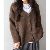 起毛アゼ編Vネックカーディガン | SpRay | 詳細画像21