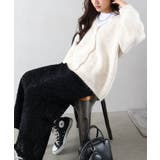 起毛アゼ編Vネックカーディガン | SpRay | 詳細画像23