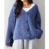 起毛アゼ編Vネックカーディガン | SpRay | 詳細画像2