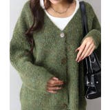 起毛アゼ編Vネックカーディガン | SpRay | 詳細画像29