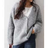 起毛アゼ編Vネックカーディガン | SpRay | 詳細画像32