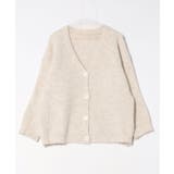 起毛アゼ編Vネックカーディガン | SpRay | 詳細画像36