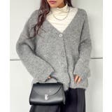 起毛アゼ編Vネックカーディガン | SpRay | 詳細画像42