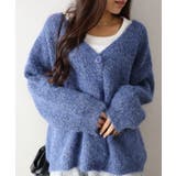 起毛アゼ編Vネックカーディガン | SpRay | 詳細画像7