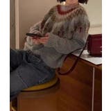 求心柄ニットトップス | SpRay | 詳細画像10 