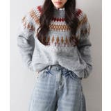 求心柄ニットトップス | SpRay | 詳細画像12 