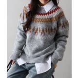 求心柄ニットトップス | SpRay | 詳細画像15 