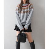 求心柄ニットトップス | SpRay | 詳細画像19 