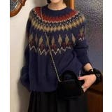 求心柄ニットトップス | SpRay | 詳細画像2 