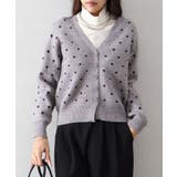 ドットVニットカーディガン | SpRay | 詳細画像3 