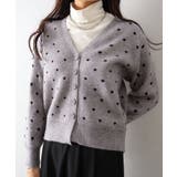 ドットVニットカーディガン | SpRay | 詳細画像6 