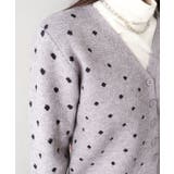 ドットVニットカーディガン | SpRay | 詳細画像8 