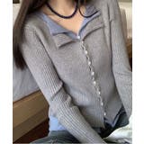 リブニットレイヤードトップス | SpRay | 詳細画像12 