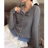 リブニットレイヤードトップス | SpRay | 詳細画像15 