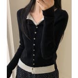 リブニットレイヤードトップス | SpRay | 詳細画像19 