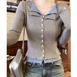 リブニットレイヤードトップス | SpRay | 詳細画像6 