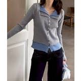 リブニットレイヤードトップス | SpRay | 詳細画像7 