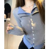 リブニットレイヤードトップス | SpRay | 詳細画像8 