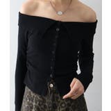 襟付きオフショルニット | SpRay | 詳細画像8 